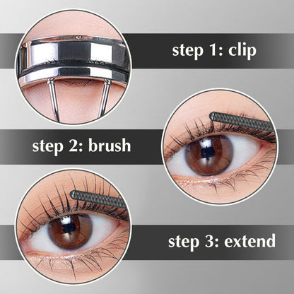 🎉Rímel 3D Curling Metal Wand - À prova de água e de longa duração